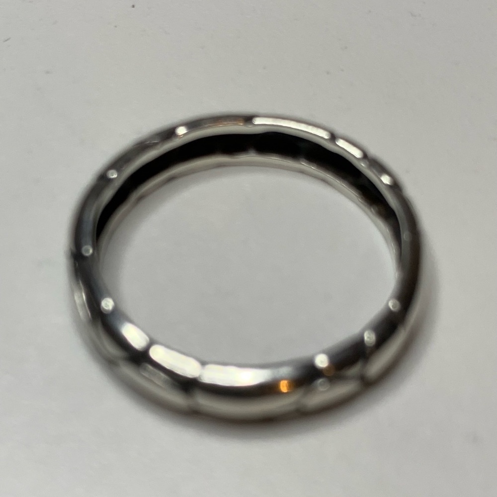 NWB Sterling Reptile Skin Pattern Stacking Ring - Picture 8 of 8